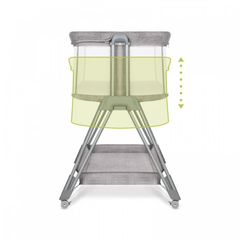 Łóżeczko dostawne Luna Grey Concrete 2 w 1 Lionelo