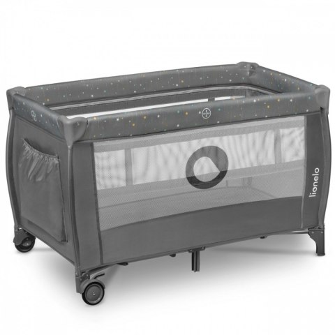 Łóżeczko turystyczne Stefi Plus Grey Multicolor Lionelo