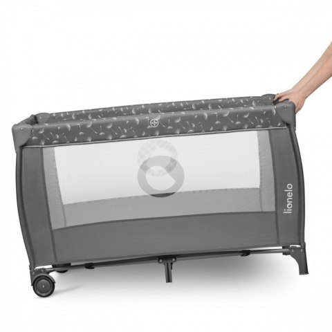 Łóżeczko turystyczne Stefi Plus Grey White Lionelo
