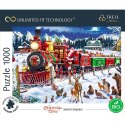 Puzzle 1000 elementów UFT Pociąg Mikołaja Trefl