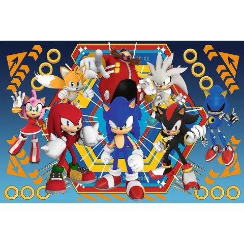 Puzzle 104 elementy XL Super Shape Świat Sonica Trefl