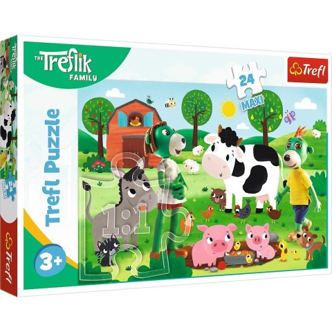 Puzzle 24 elementy Maxi Trefliki na wsi Trefl