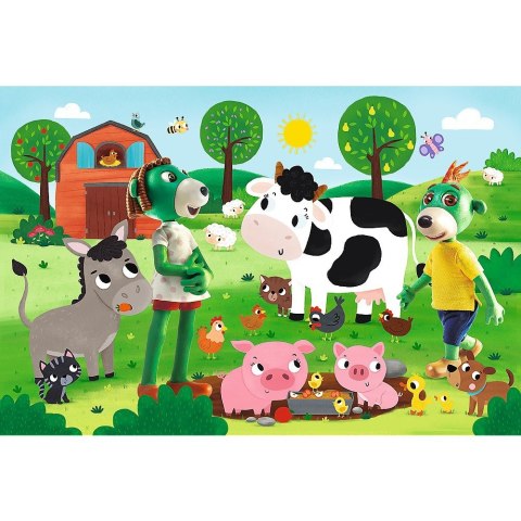 Puzzle 24 elementy Maxi Trefliki na wsi Trefl