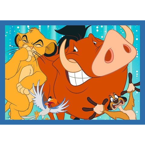 Puzzle 4w1 Wesoły świat Disneya Trefl