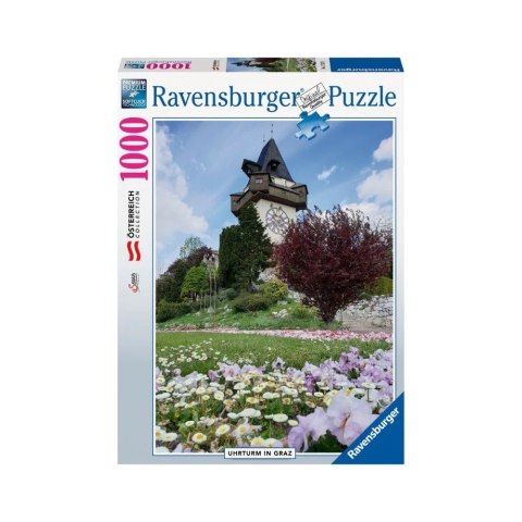 Puzzle 1000 elementów Uhrturm Graz Ravensburger Polska