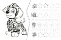 Puzzle 24 elementów Super Maxi Psia drużyna Psi Patrol Trefl