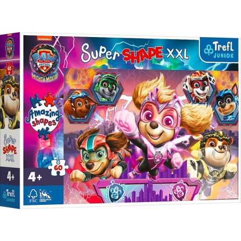 Puzzle 60 elementów XXL Super Shape Psi Patrol Trefl
