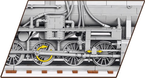 Klocki Kriegslokomotive Baureihe 52 Cobi Klocki