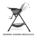 Krzesełko do karmienia FOLDEE Szare Kinderkraft