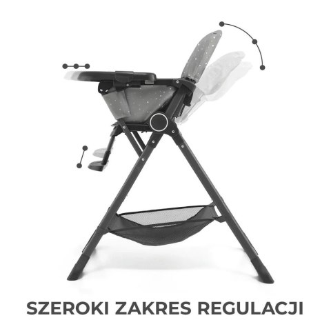 Krzesełko do karmienia FOLDEE Szare Kinderkraft