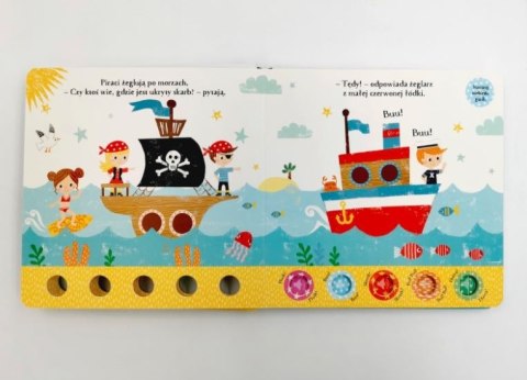 Książeczka Przyjęcie u piratów! Akademia Mądrego Dziecka. Zabawy z dźwiękiem Harper Collins