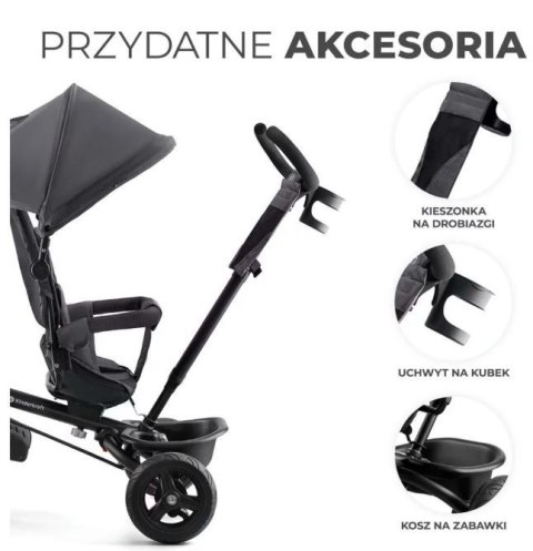 Rowerek trójkołowy AVEO MALACHITE GREY Kinderkraft