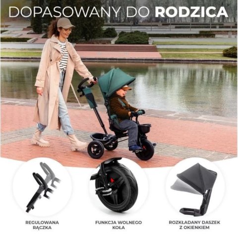 Rowerek trójkołowy AVEO MALACHITE GREY Kinderkraft