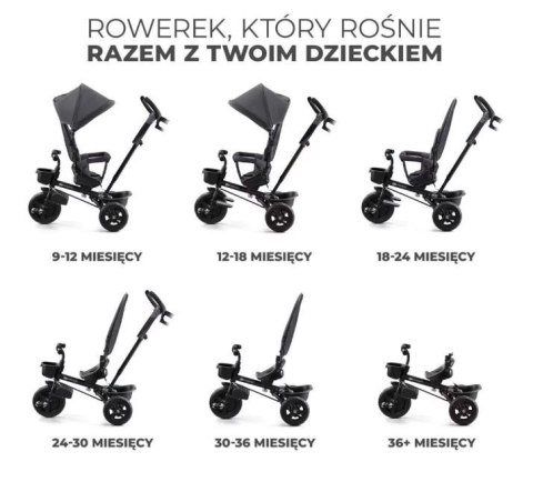 Rowerek trójkołowy AVEO MALACHITE GREY Kinderkraft