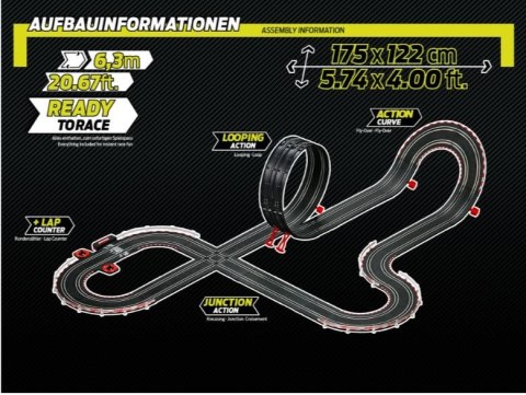 Tor samochodowy Super Challenge 6,3m Carrera