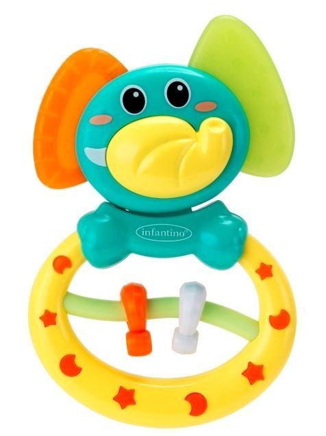 Infantino Grzechotka gryzaczek - Słonik B-kids
