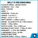 Klocki Historical Collection WWII Bell P-39D Airacobra 361 klocków Cobi Klocki