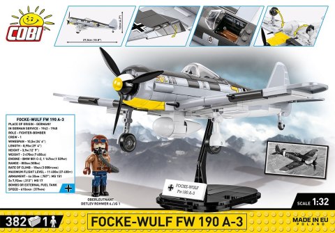 Klocki Historical Collection WWII Focke-Wulf FW 190-A3 382 klocki Cobi Klocki