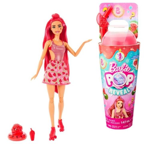 Lalka Barbie Pop Reveal Owocowy sok, czerwona Mattel