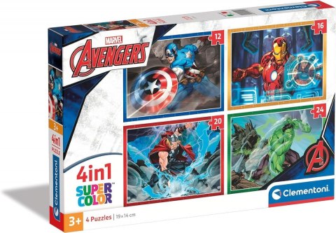 Puzzle 4w1 Avengers Clementoni