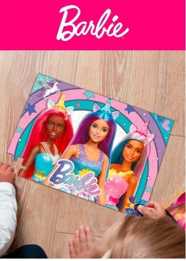 Puzzle Barbie 48 elementów Magiczny jednorożec Lisciani