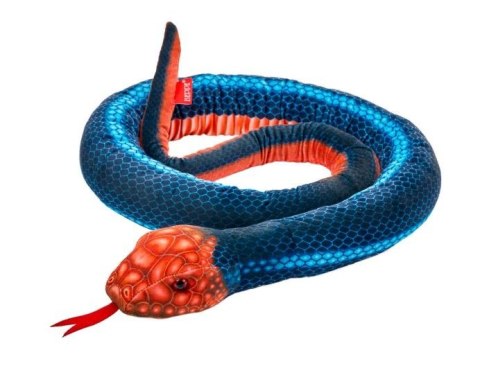 Maskotka Wąż niebiesko-pomaarańczowy 180cm Beppe