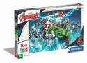 Puzzle 104 elementy Marvel Avengers Clementoni