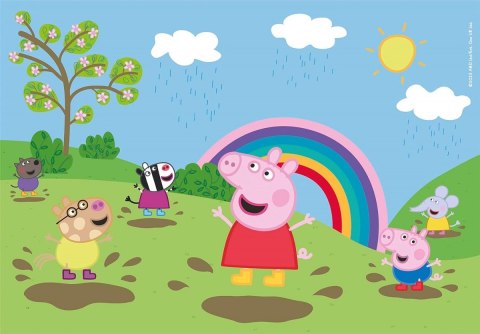 Puzzle 2x60 elementów Świnka Peppa Clementoni
