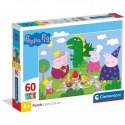 Puzzle 60 elementów Świnka Peppa Clementoni
