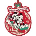 Puzzle drewniane 160 elementów Świąteczna przygoda Mickey i Minni Trefl