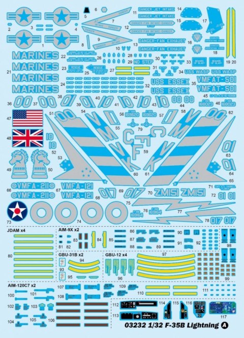 Model plastikowy F-35B Lightning 1/32 Trumpeter