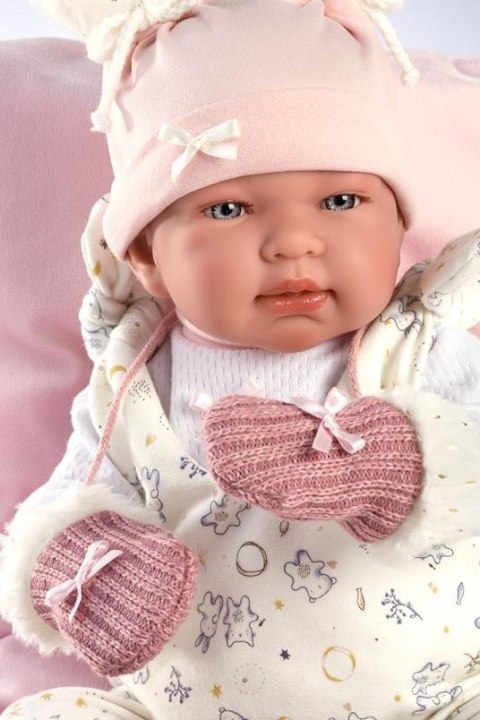 Lalka bobas Tina płacząca 44 cm Llorens
