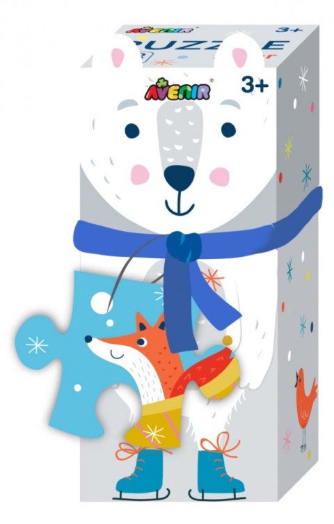 Puzzle 28 elementów - Miś polarny MG DYSTRYBUCJA