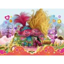 Puzzle 70 elementów Glitter w kuferku Brokatowe Trolle Trefl