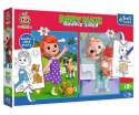 Puzzle 10x2 elementów Baby Maxi Cocomelon z kolorowanką Trefl