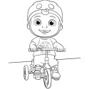 Puzzle 10x2 elementów Baby Maxi Cocomelon z kolorowanką Trefl