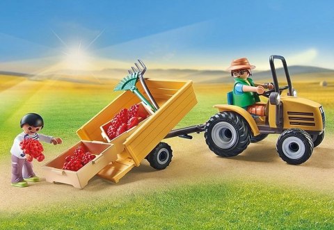 Zestaw z figurkami Country 71442 Traktor z przyczepa i zbiornikiem na wodę Playmobil