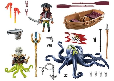 Zestaw z figurkami Pirates 71419 Walka z gigantyczną ośmiornicą Playmobil