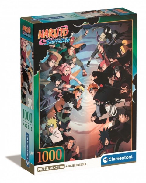 Puzzle 1000 elementów Compact Anime Naruto Shippuden Clementoni