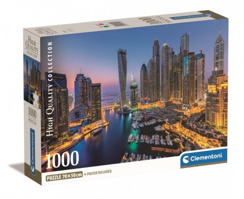Puzzle 1000 elementów Compact Dubai Clementoni