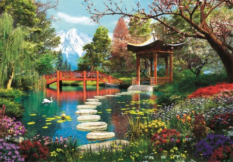 Puzzle 1000 elementów Compact Fuji Garden Clementoni