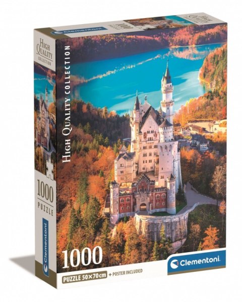 Puzzle 1000 elementów Compact Neuschwanstein Clementoni