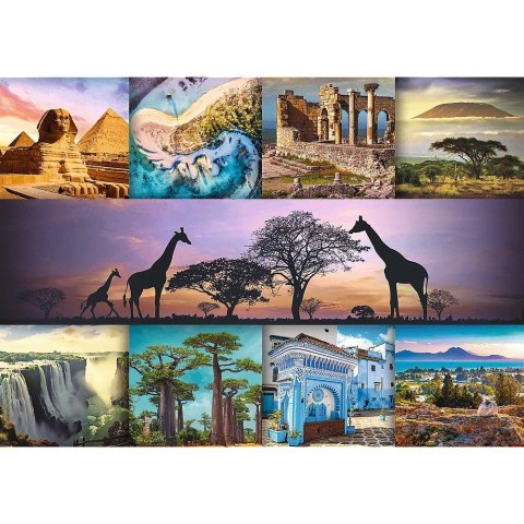 Puzzle 1000 elementów Kolaż Afryka Trefl