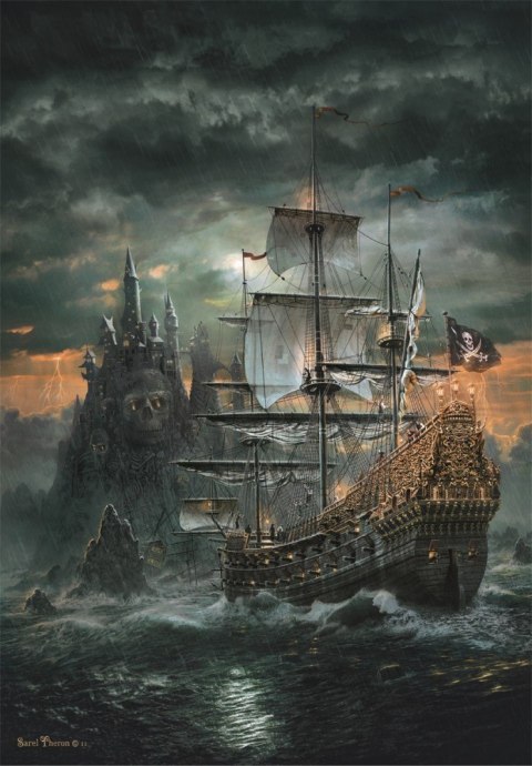 Puzzle 1500 elementów Compact The Pirates Ship Clementoni