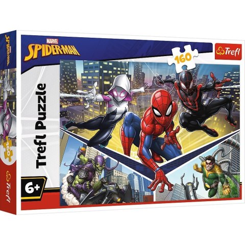 Puzzle 160 elementów Siła Spidermana Trefl