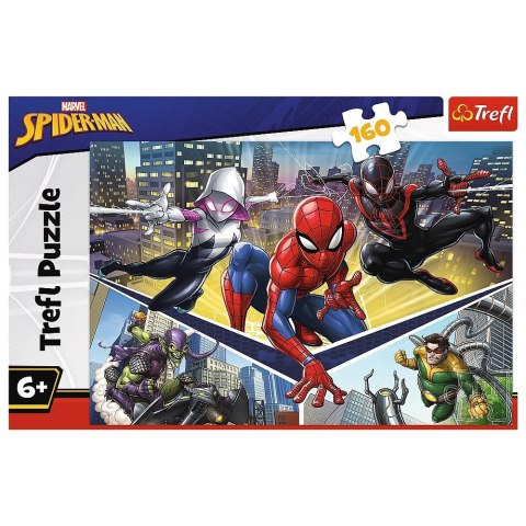 Puzzle 160 elementów Siła Spidermana Trefl