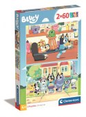 Puzzle 2x60 elementów Bluey Clementoni