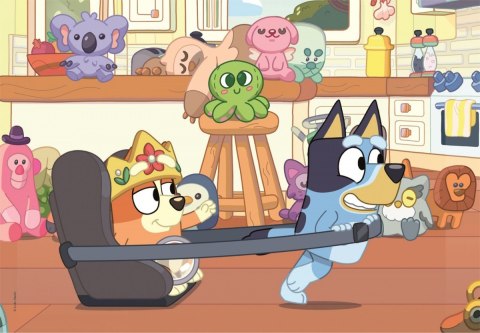 Puzzle 2x60 elementów Bluey Clementoni