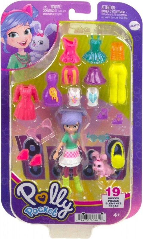 Figurka Polly Pocket Zestaw Modowy przebieranki HKV94 Mattel