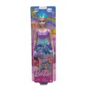 Lalka Barbie Jednorożec, fioletowo-turkusowy strój Mattel